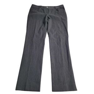 3527 White House Black Market Blanc 10 Slim Leg‎ Gray Trousers